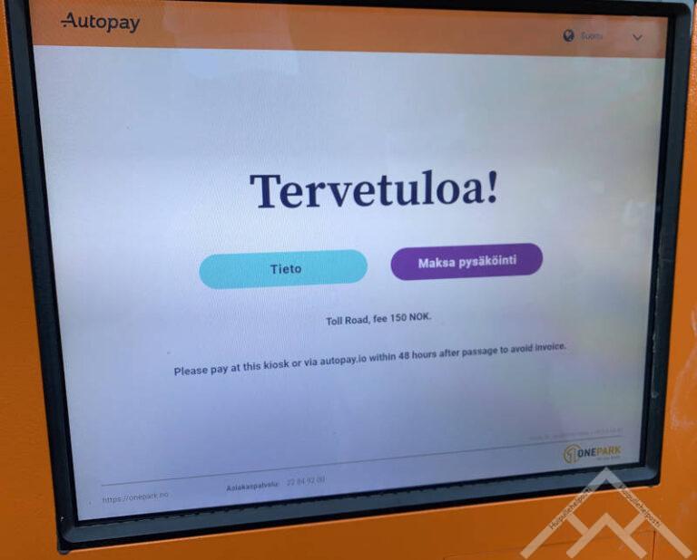 Tie Spiterstulen Turisthytte 8 Autopay automaatti